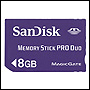 Sandisk Memory Stick PRO Duo 8GB