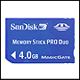 Sandisk Memory Stick PRO Duo 4GB