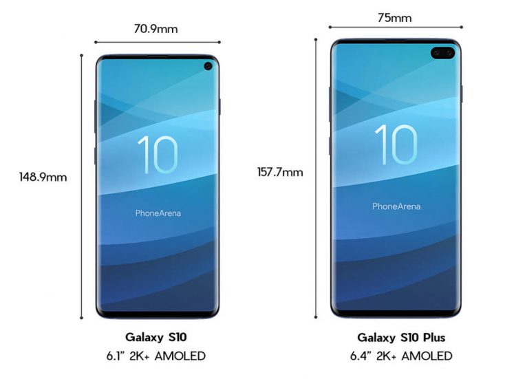 samsung s10 display size