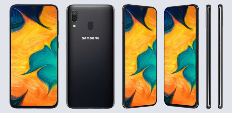 samsung galaxy a30 black colour