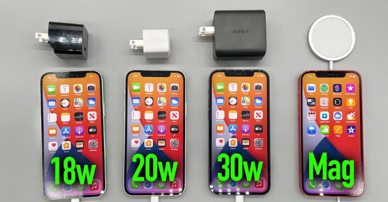 ทดสอบชาร์จ iPhone 12 ด้วยที่ชาร์จ 18W, 20W, 30W และ Magsafe จะชาร์จเร็ว