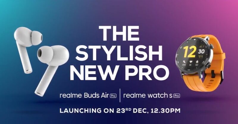 realme Buds Air Pro Master Edition and realme Watch S Pro officially released on December 23