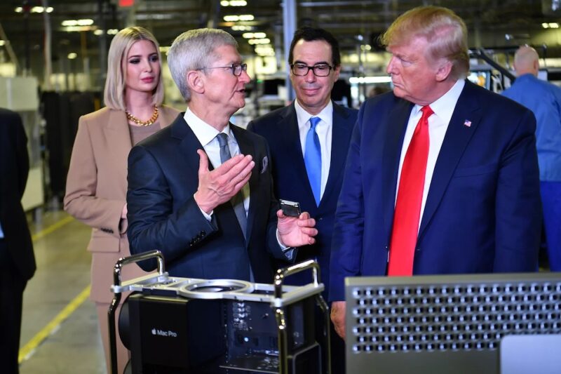 Tim Cook gifted Donald Trump the first Mac Pro produced in 2019.