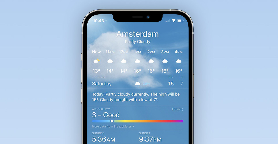 iOS 14.7 ขยายฟีเจอร์ Air Quality ในแอพ Weather ไปอีกหลายประเทศ